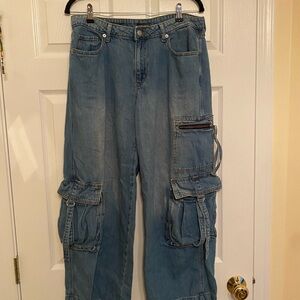 OPEN TO OFFERS!! Wild Fable Blue Cargo Jeans Vintage Wash